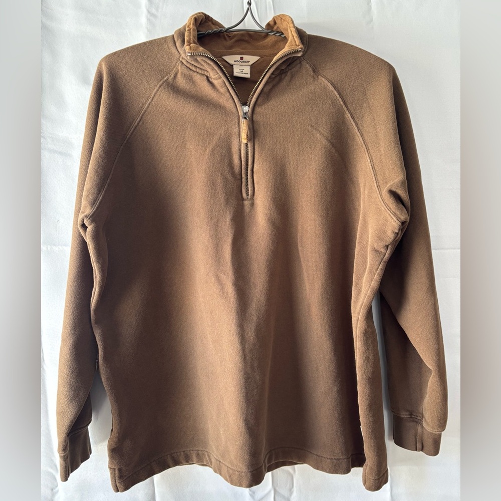 Woolrich Brown Zip Up Sweater